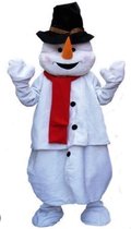 Pluche sneeuwpop mascotte