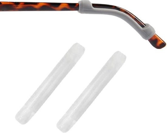 Fako Bijoux® - Bandes auriculaires antidérapantes - Fermeture à lunettes - Siliconen - Transparent