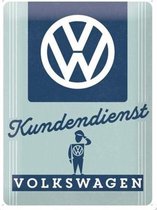 Wandbord - Volkswagen Kundendienst - 30x40 cm