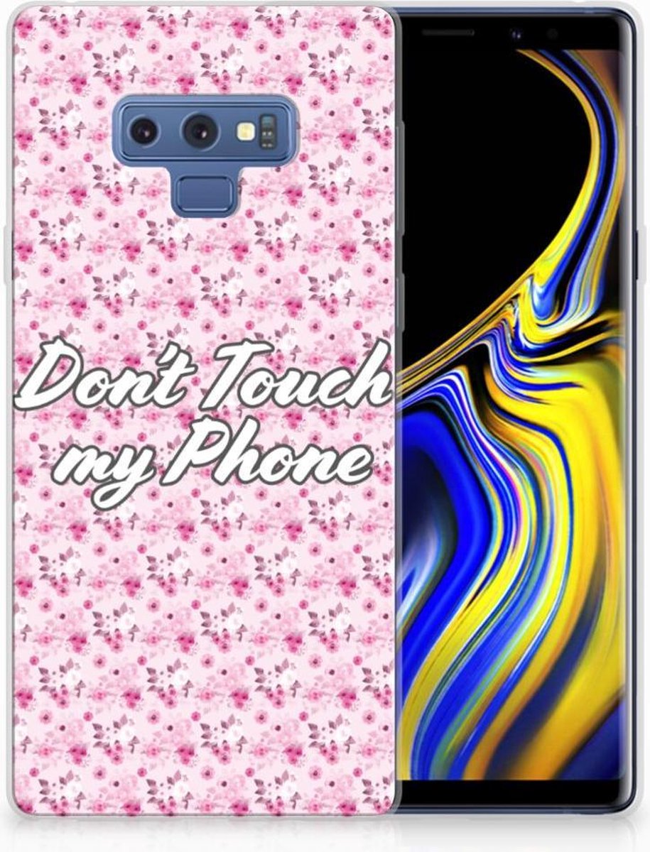 Samsung Galaxy Note 9 Silicone-hoesje Flowers Pink DTMP