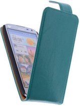 Classic Groen Sony Xperia T3 PU Leder Flip Case Cover