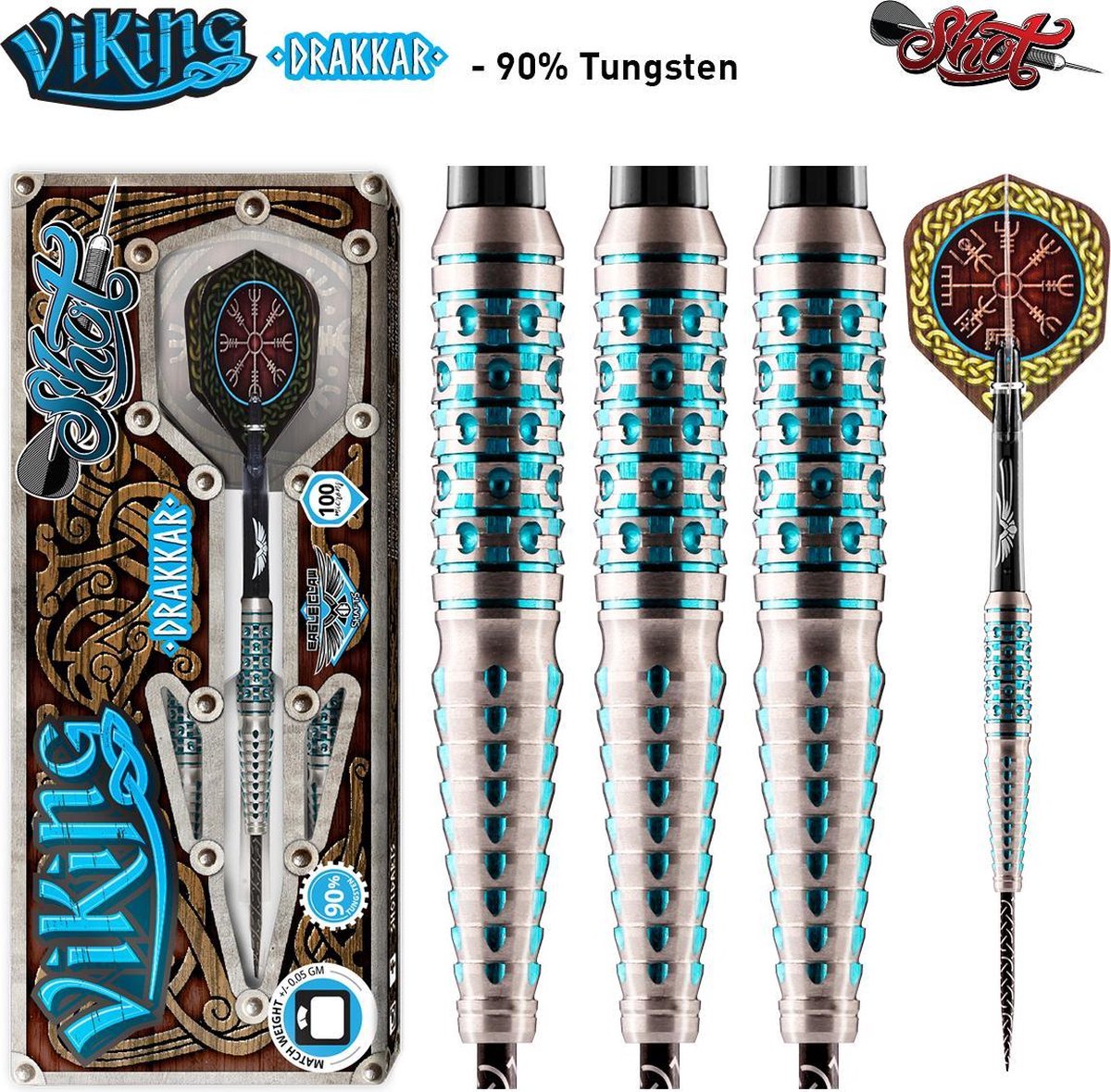 Shot Viking Drakkar 90% - Dartpijlen