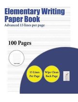 Elementary Writing Paper Book (Advanced 13 lines per page)