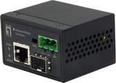 LevelOne IEC-4000 Industrial Fast Ethernet Mini Media Converter [RJ45 10/100Mbs,100Base-X SFP Fiber]