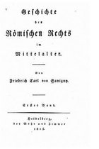 Geschichte des roemischen Rechts im Mittelalter