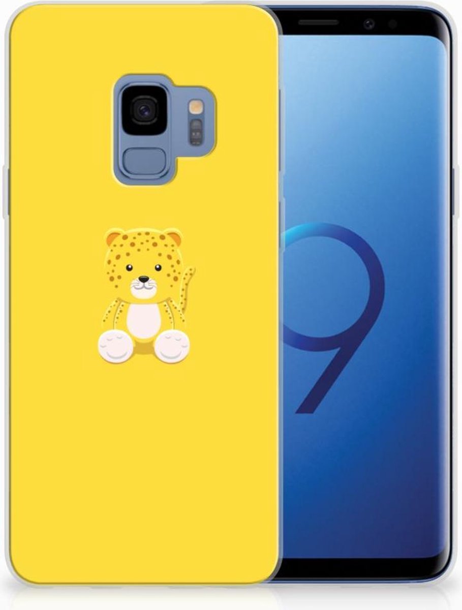 Samsung Galaxy S9 Telefoonhoesje met Naam Baby Leopard