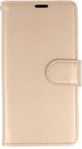 Wallet Cases Hoesje voor LG K8 2018 Goud