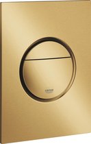 GROHE Nova Cosmopolitan S Bedieningspaneel Toilet - Verticaal - Dual Flush - Geborsteld Cool sunrise (mat goud) - Slank formaat