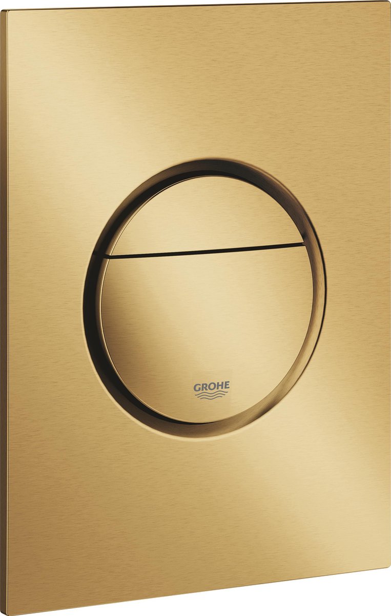GROHE Nova Cosmopolitan S Bedieningspaneel Toilet - Verticaal - Dual Flush - Geborsteld Cool sunrise (mat goud) - Slank formaat
