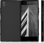 Zwart TPU siliconen case backcover hoesje voor de Sony Xperia XA1 Plus