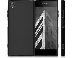 Zwart TPU siliconen case backcover hoesje voor de Sony Xperia XA1 Plus