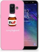 Geschikt voor Samsung Galaxy A6 (2018) Uniek TPU Hoesje Nut Boyfriend