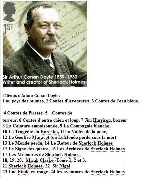 24 livres d'Arthur Conan Doyle - cover