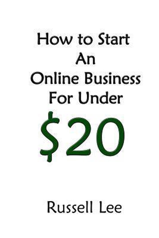 How to Start an Online Business for Under $20 - cover
