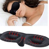 3D Slaapmaker deluxe - oogmasker zwart