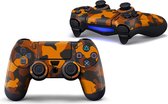 Army Camo / Oranje Zwart - PS4 Controller Skins PlayStation Stickers