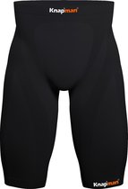 Knapman Zoned Compression Short 45% Zwart | Compressiebroek (Liesbroek) voor Heren | Maat XXL