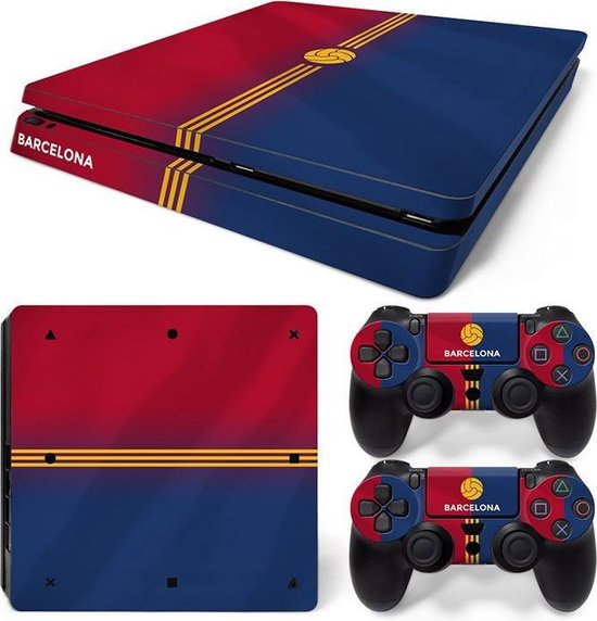 Sony PlayStation 4 SLIM Skins PS4 Stickers Barcelona (Let op, alleen