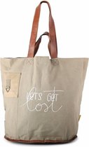 Mycha Ibiza - tas - Talamanca Let's get lost 1019 – strandtas - shopper - clutch - lederen hengsels