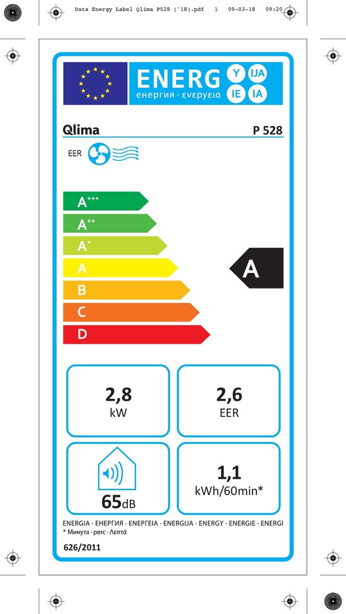 PVG International Qlima P 528 Mobiele Airco - afbeelding 2