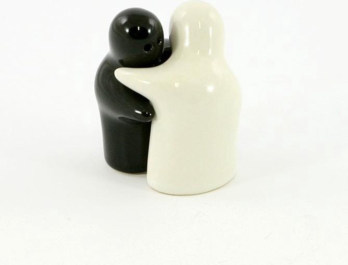 peper en zoutstel - zwart wit - 7.5 cm | bol.com