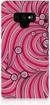 Samsung Galaxy Note 9 Uniek Standcase Hoesje Swirl Pink
