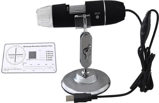 Digitale USB Microscoop - Microscope Camera - 50-1600 X Vegroting - Met 8x  LED Verlichting | bol.com