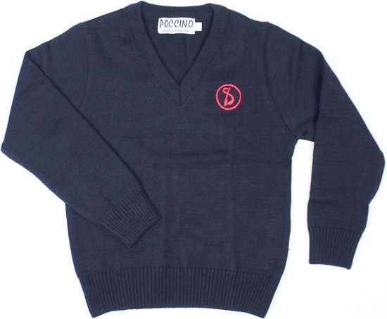 Sint-Ludgardis schooluniform - Trui jongen - Donkerblauw - Maat 8 jaar