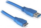 Delock - USB 3.0 Micro Kabel - Blauw - 3 meter