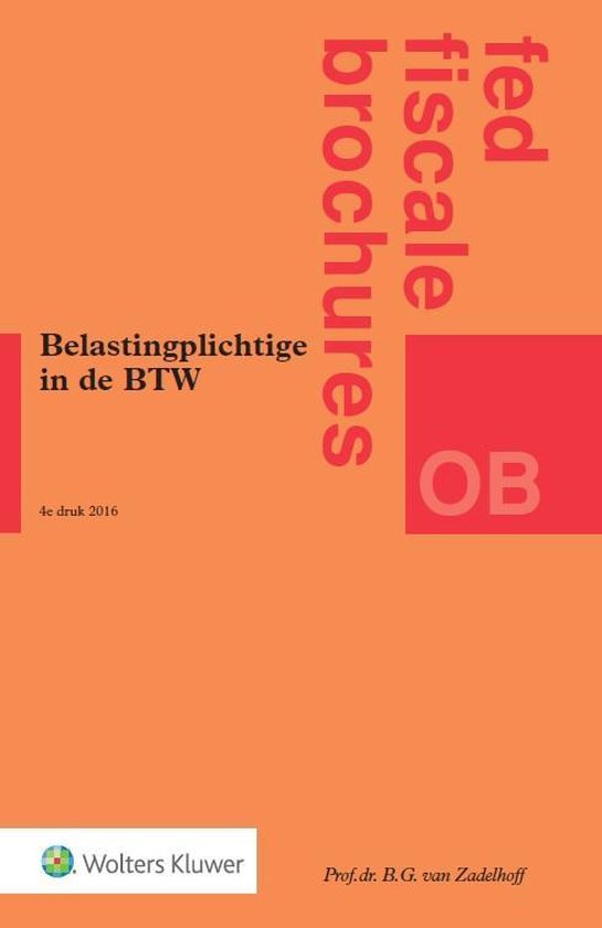 Belastingplichtige in de BTW - cover