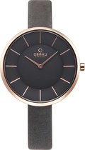 Obaku Denmark V185LX VJRJ Horloge - Staal - Grijs - 38 mm