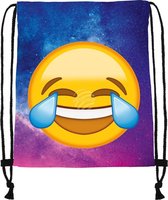 Emoji laugh to cry gymtas groot - Perfect als gymtas/zwemtas/schooltas