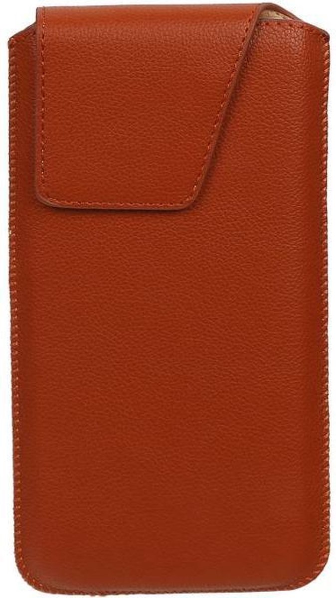 Smartphone Pouch - Hoesje Geschikt voor iPhone 6 / 6S Bruin