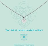 Heart to get necklace, silver, heart lock