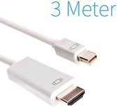 Mini DisplayPort naar HDMI kabel wit 3 meter