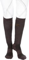Horze Jacquard Kniekousen Koffiebruin 42-46