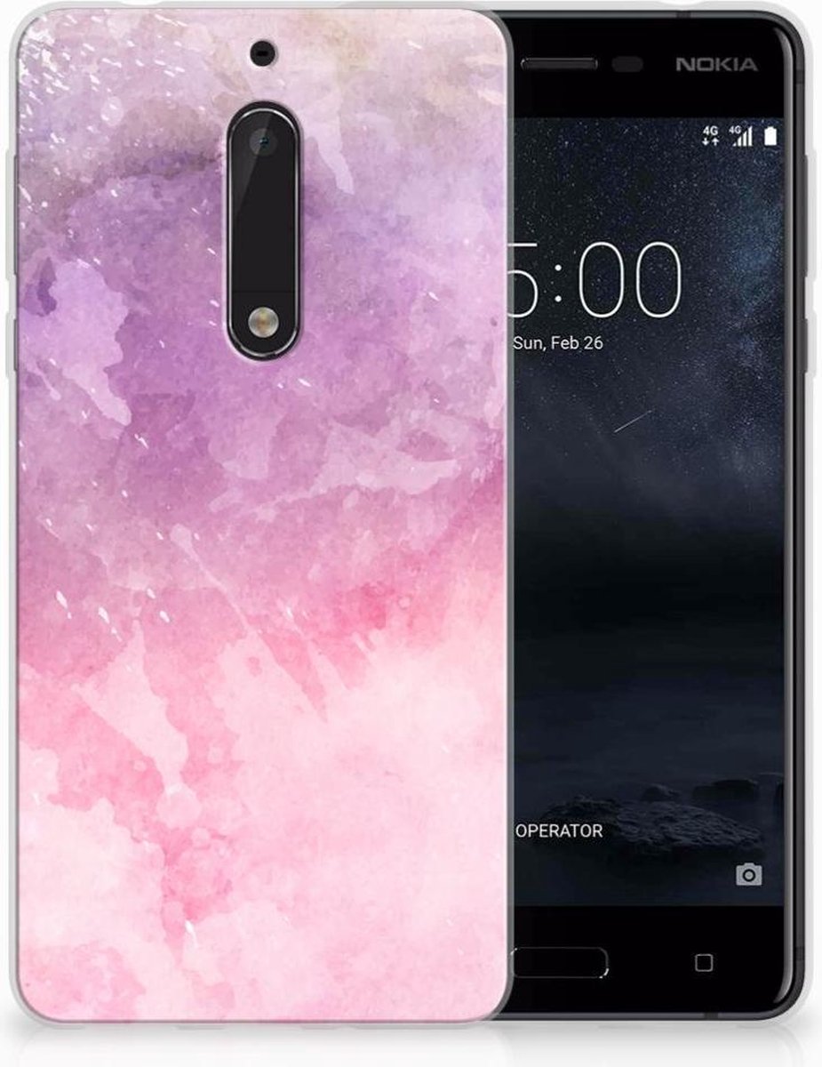 Hoesje maken Nokia 5 Pink Purple Paint