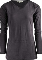 Yoga Long-Shirt "Get down" - soot L Sportshirt casual YOGISTAR