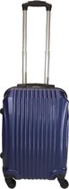 Handbagage koffer 55cm 4 wielen trolley - Blauw