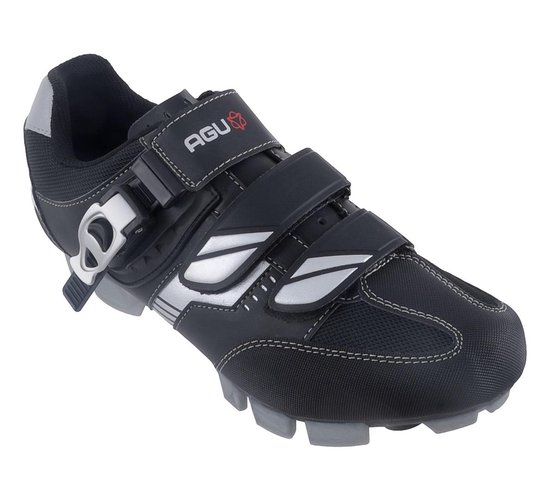 AGU Torquay ATB - Fietsschoenen - Unisex - Maat 42 - Zwart/ Zilver | bol.com