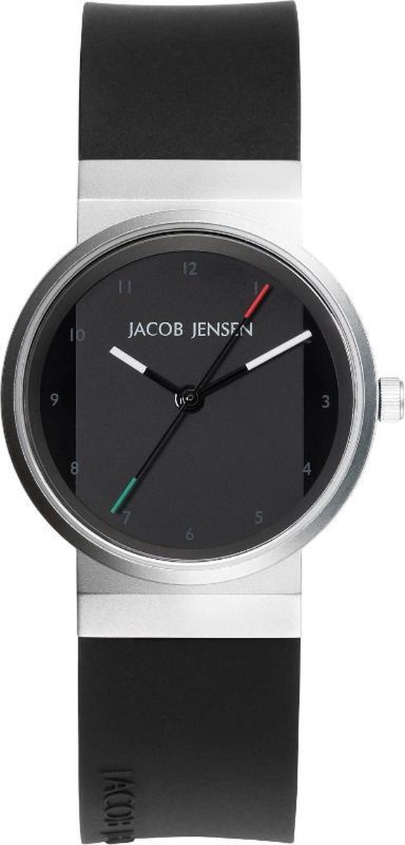 Jacob Jensen - Dames Horloge New Line 742 - Zwart