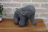 Deco Pluche Olifant Grijs groot