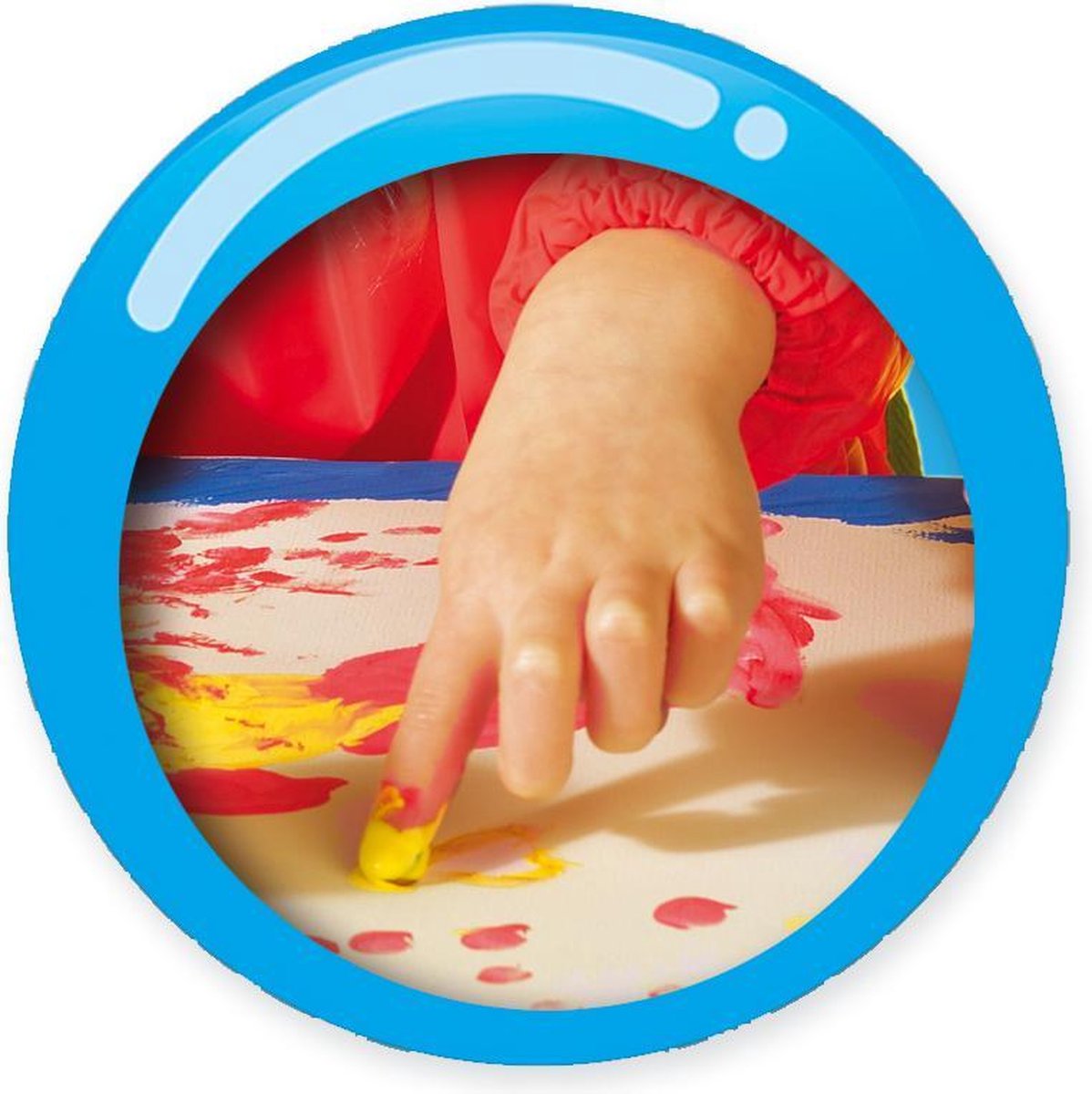 SES Creative - My First - Vingerverf - 4 kleuren – mengbaar – glutenvrij - makkelijk uitwasbaar - Verven voor de allerkleinsten – 4x145ml - Vanaf 1 jaar — afbeelding 6
