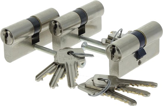 Starx Cilinderslot - SKG2 - mm - 3 stuks gelijksluitend | bol.com