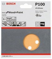 Bosch - 5-delige schuurbladenset 125 mm, 100