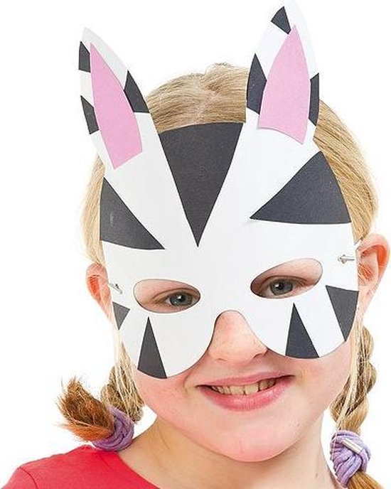 Maak en ontwerp je eigen dieren maskers van karton - creatieve  themafeest... | bol.com
