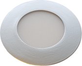 LED downlight rond | 90mm doorsnee | 3 Watt warmwit | 3000K |aluminiumlook | inbouw