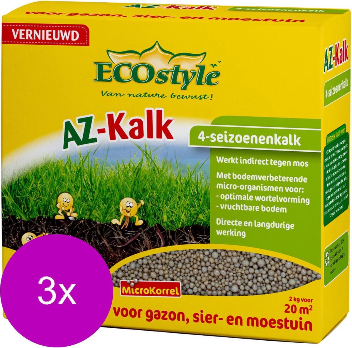 Ecostyle Az-Kalk 20 m2 - Kalk - 3 x 2 kg