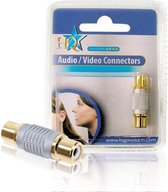 HQ High End Rca Koppelstuk (f-f)