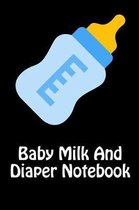 Baby Milk And Diaper Notebook